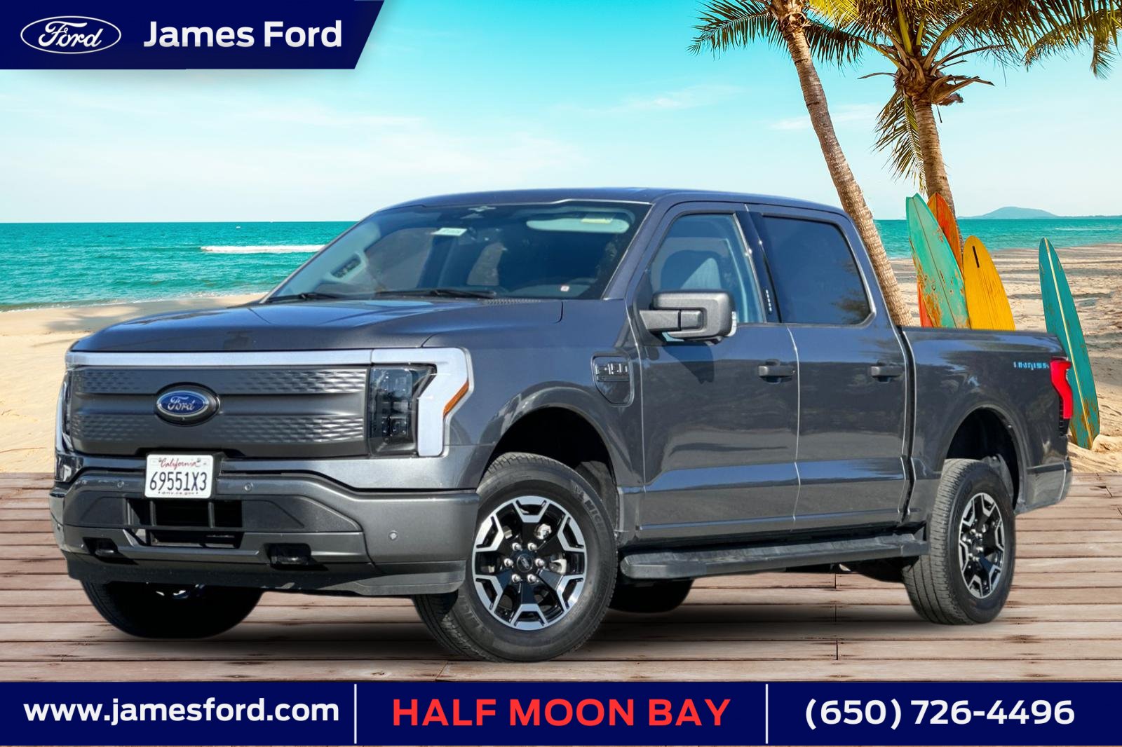 Used 2023 Ford F150 Lightning XLT AWD/4WD image 1