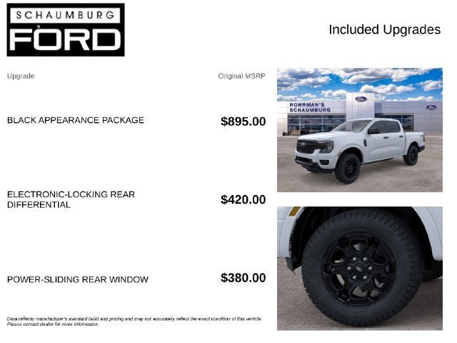 New 2026 Ford Ranger XLT w/ Black Appearance Package AWD/4WD image 4