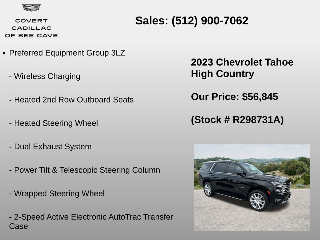 Used 2023 Chevrolet Tahoe High Country AWD/4WD image 18