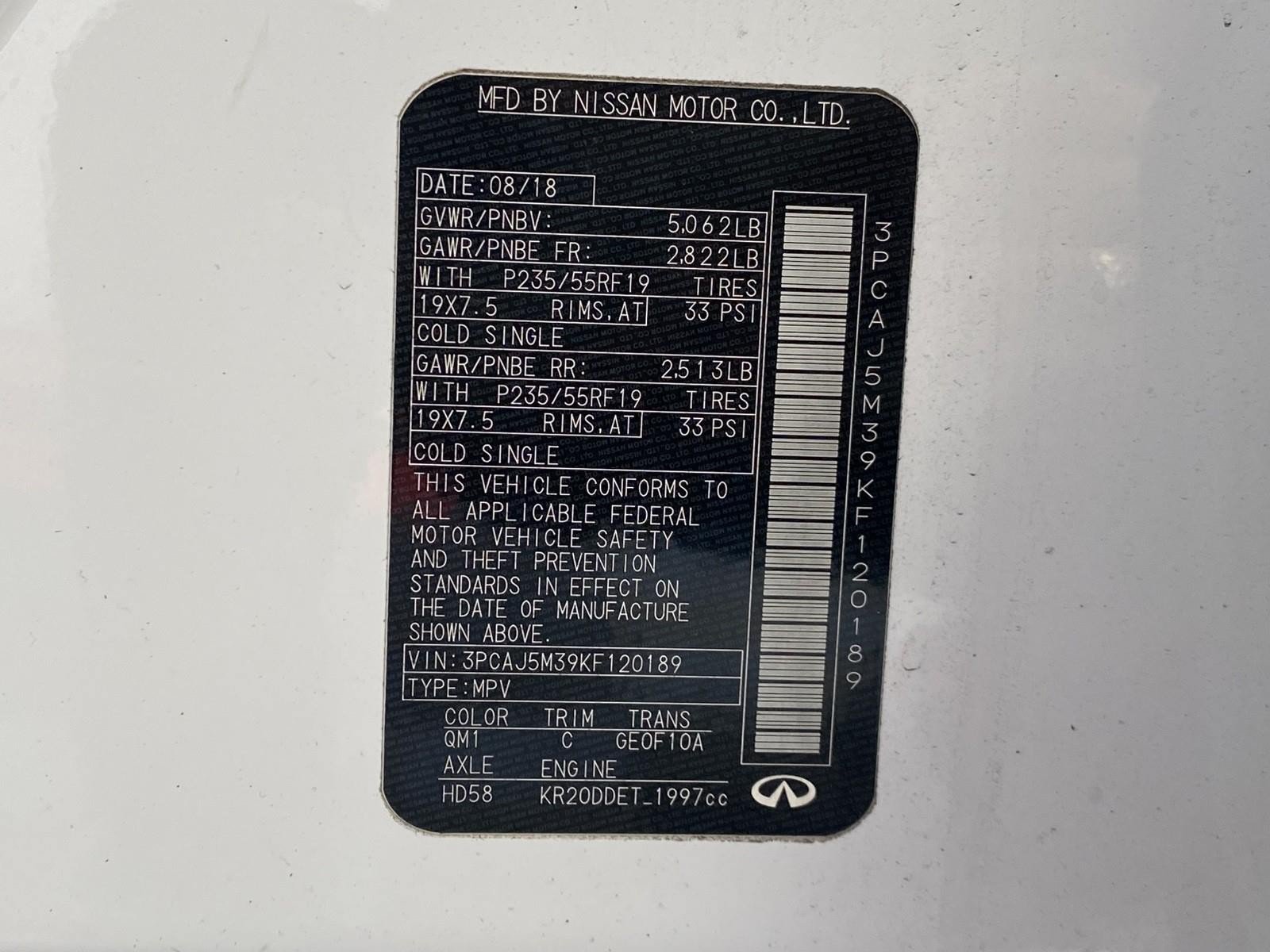 Used 2019 INFINITI QX50 Luxe AWD/4WD image 30