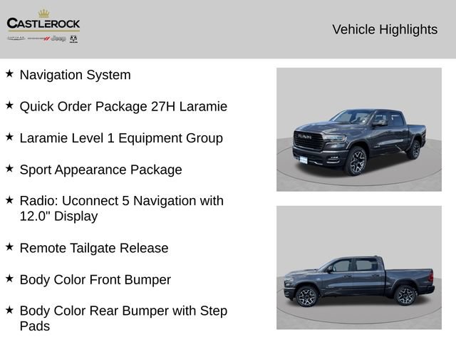 New 2026 RAM 1500 Laramie w/ Sport Appearance Package AWD/4WD image 2