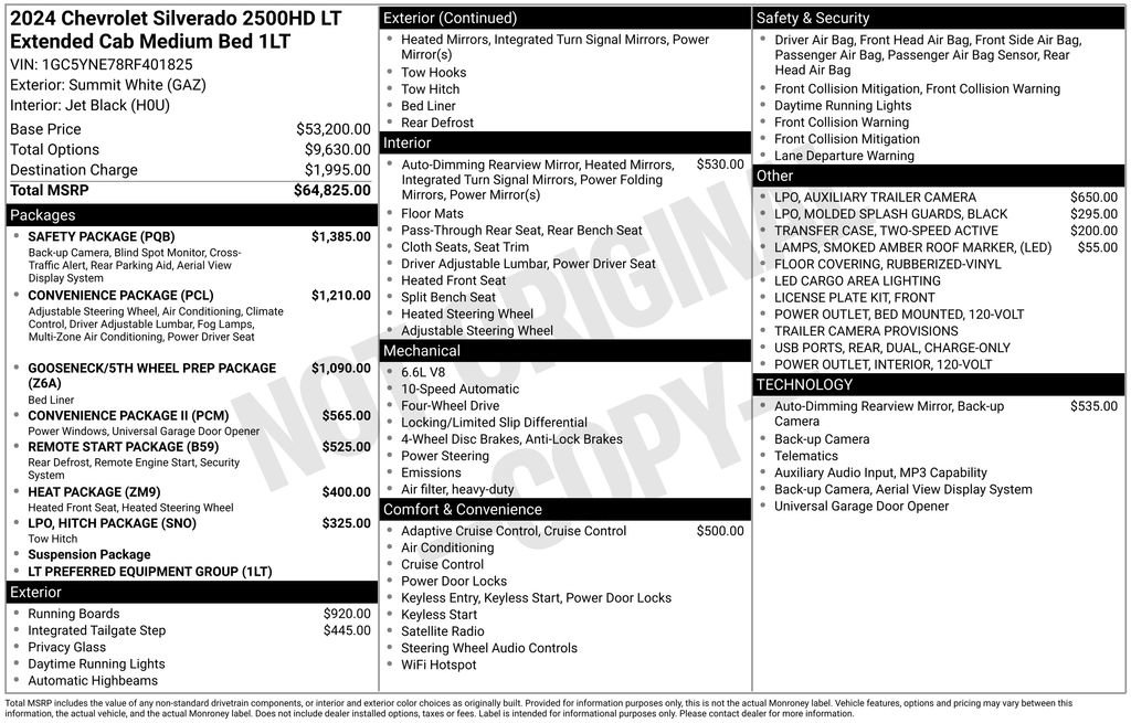 Used 2024 Chevrolet Silverado 2500 LT w/ Safety Package