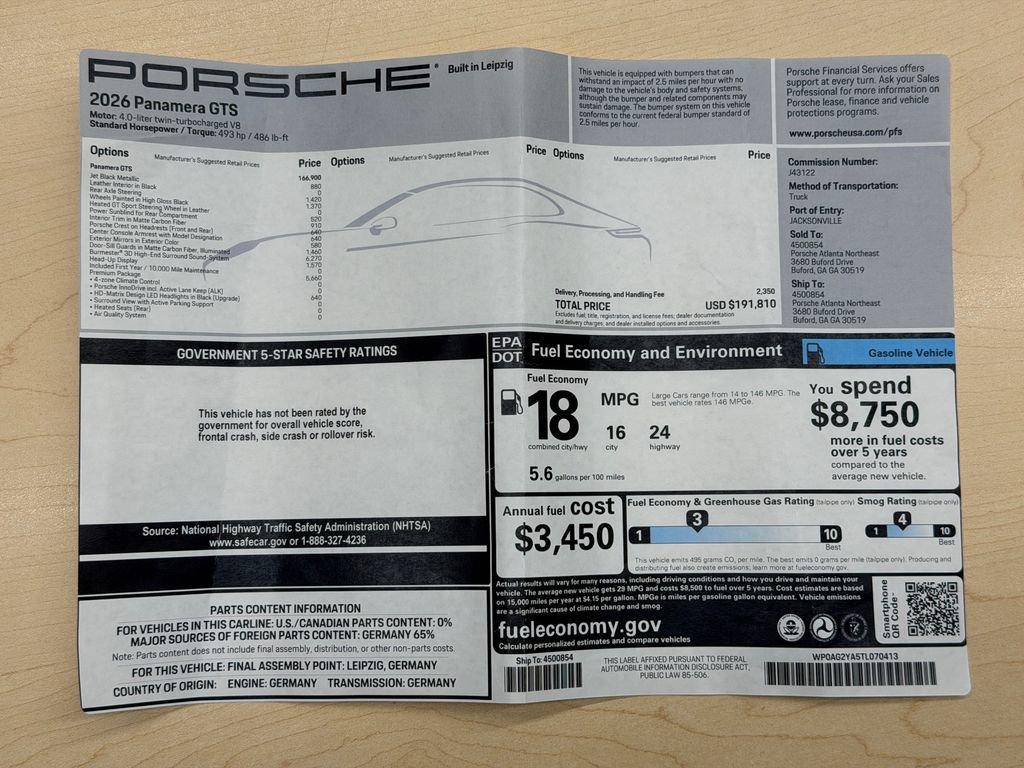 Used 2026 Porsche Panamera GTS image 46