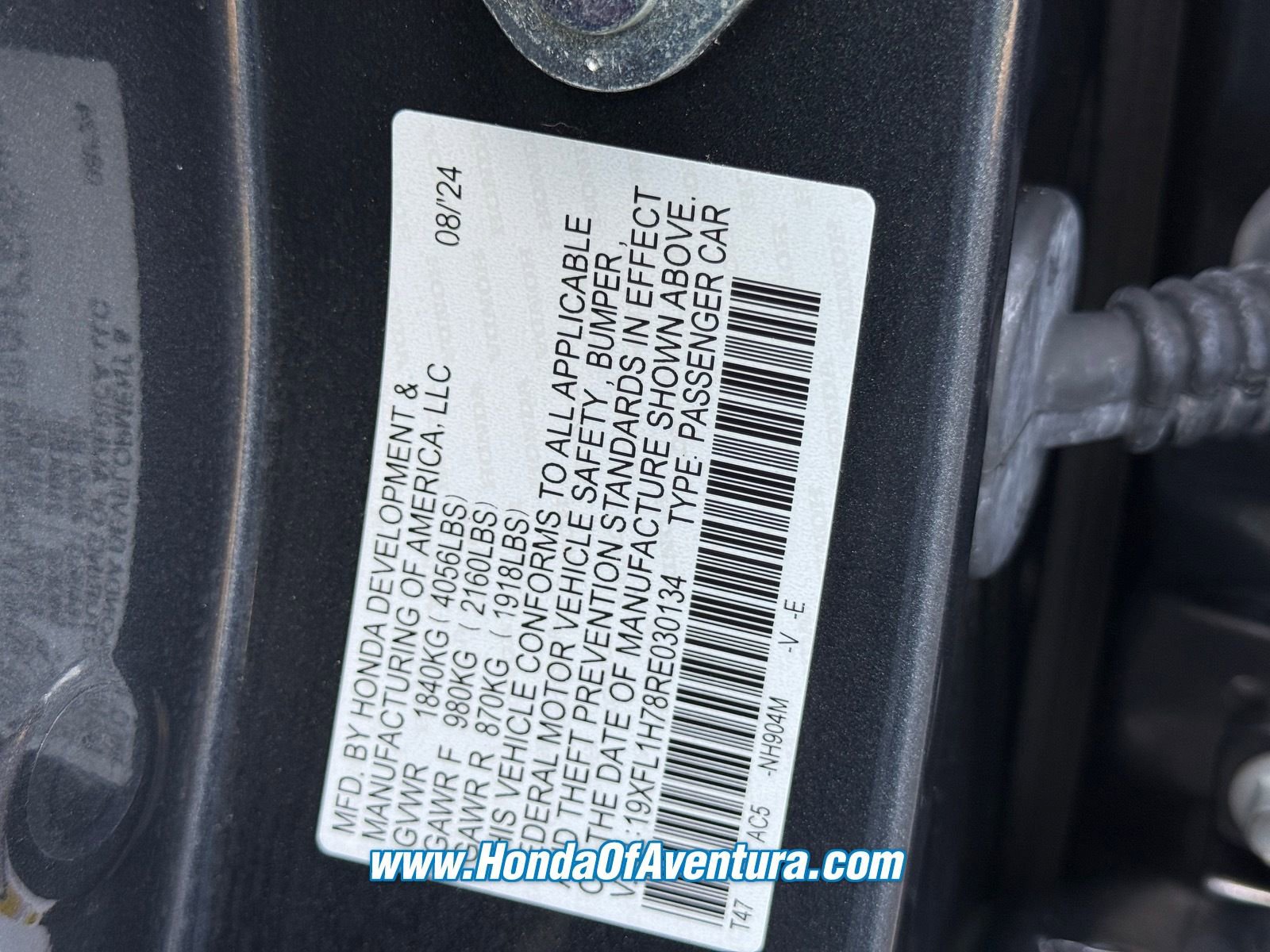 Certified 2024 Honda Civic EX-L image 23