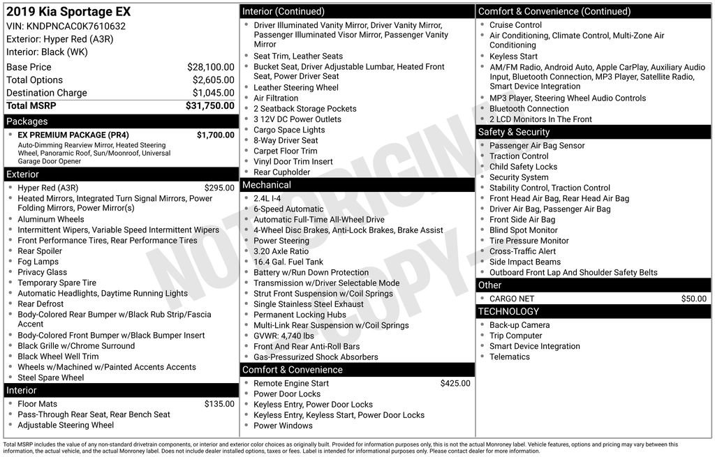 Used 2019 Kia Sportage EX w/ EX Premium Package image 41