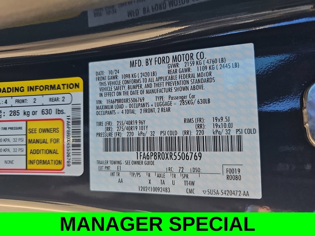 Used 2024 Ford Mustang Dark Horse RWD image 42