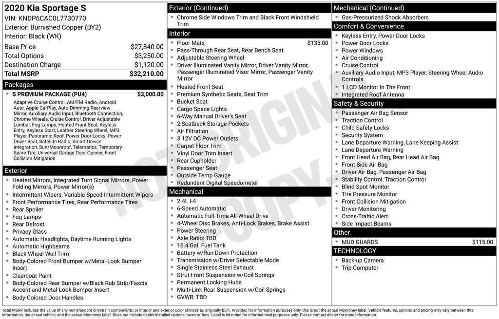 Used 2020 Kia Sportage S w/ S Premium Package image 7