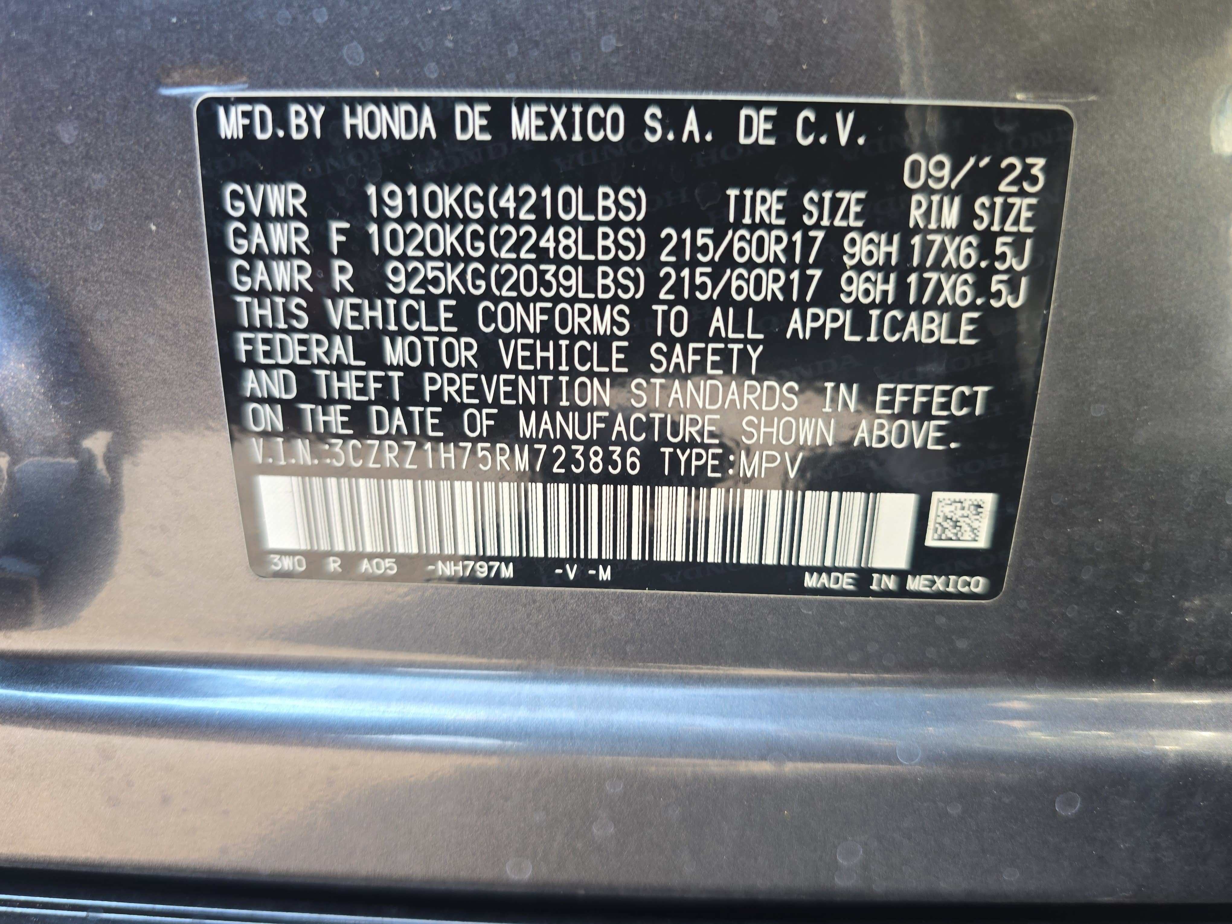 Used 2024 Honda HR-V EX-L image 34