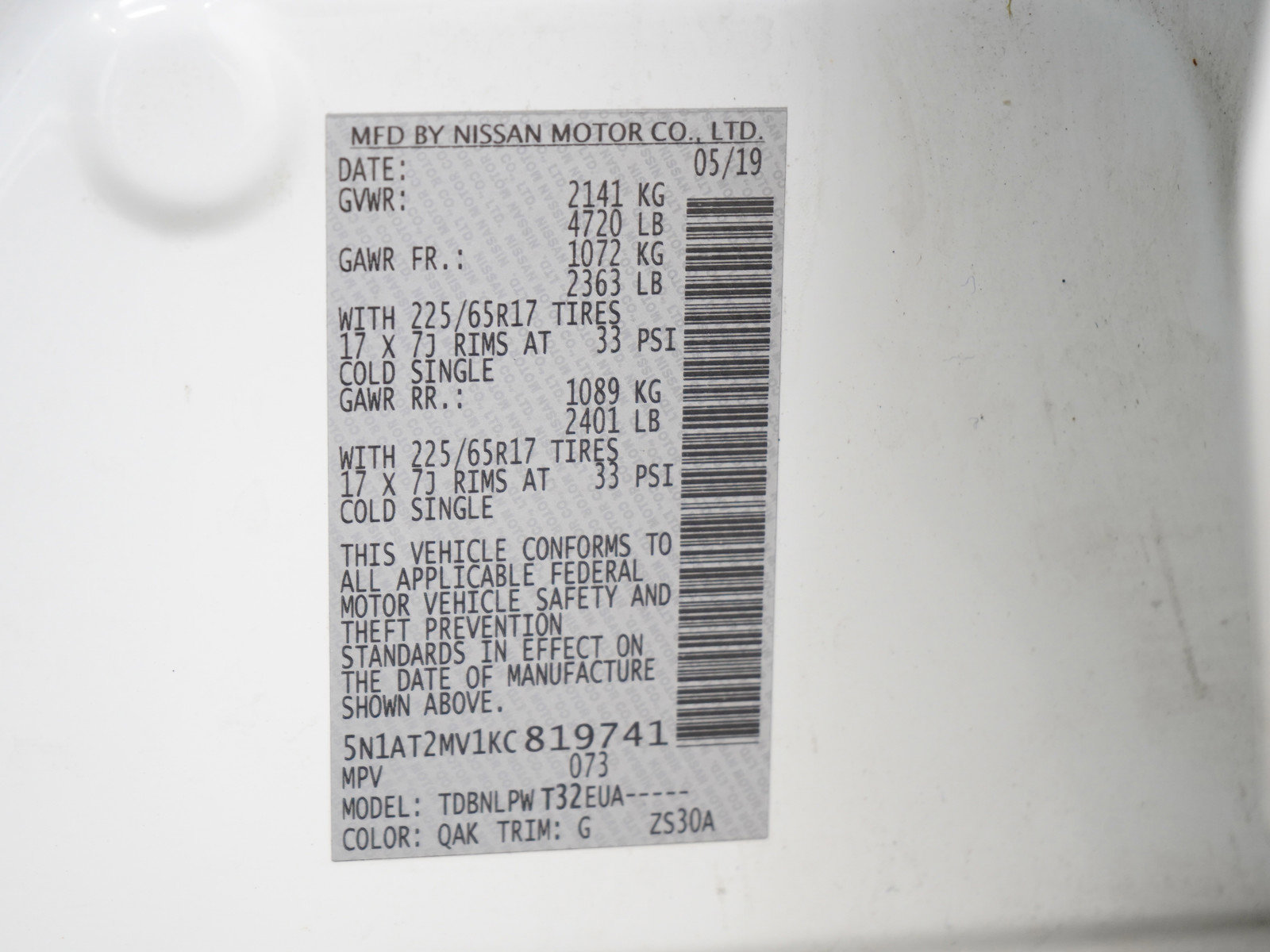 Used 2019 Nissan Rogue S AWD/4WD image 25