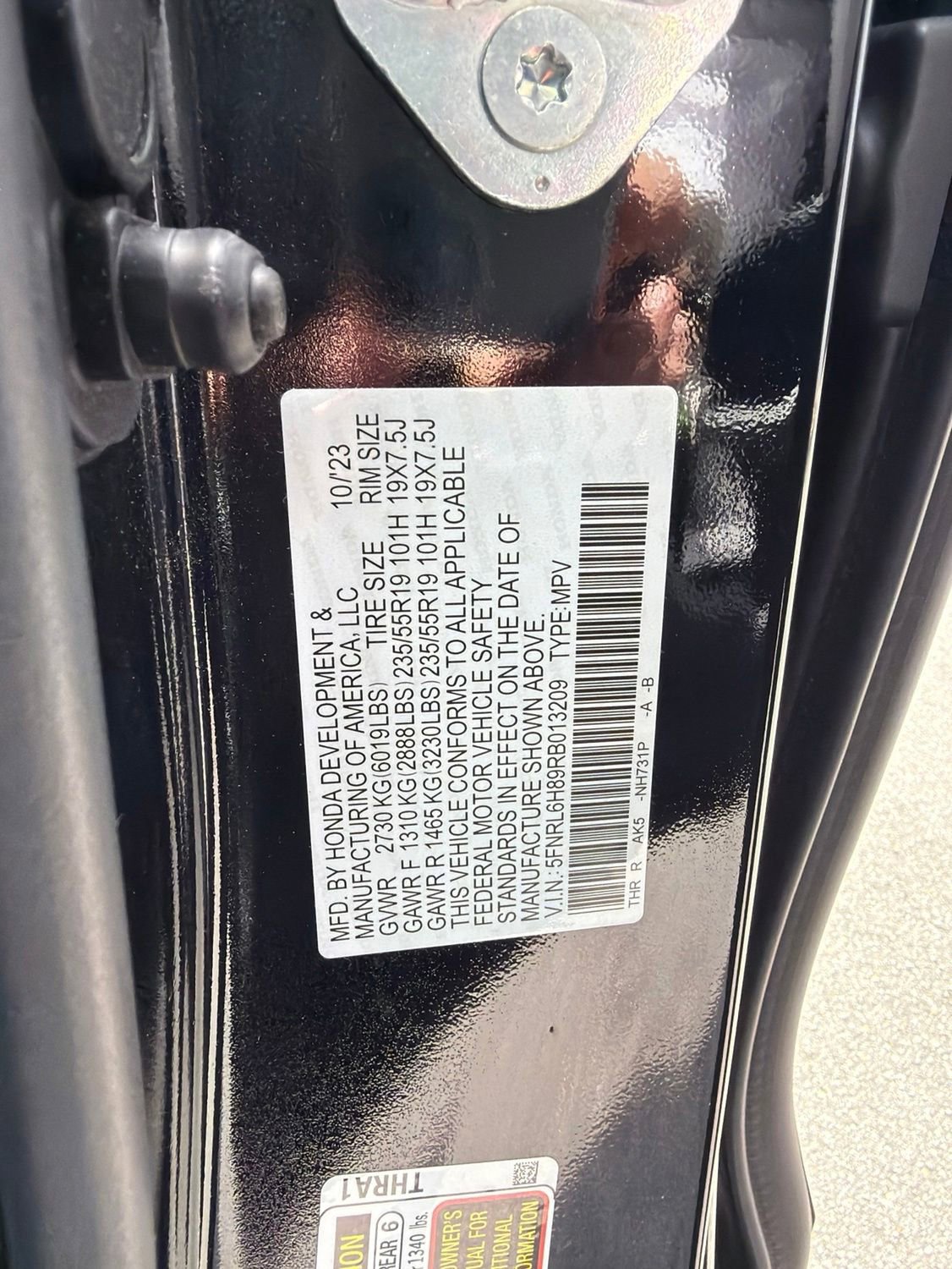 Used 2024 Honda Odyssey Touring image 11