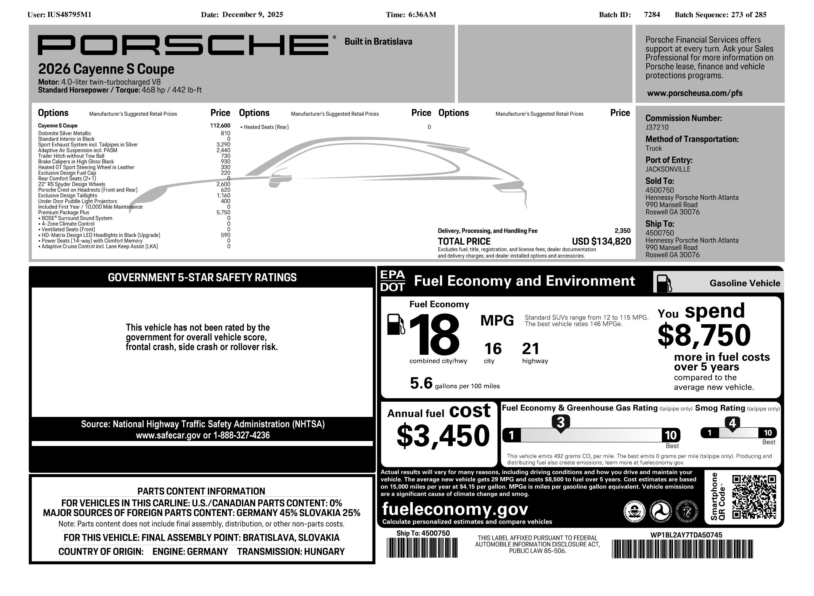 Certified 2026 Porsche Cayenne S AWD/4WD image 33