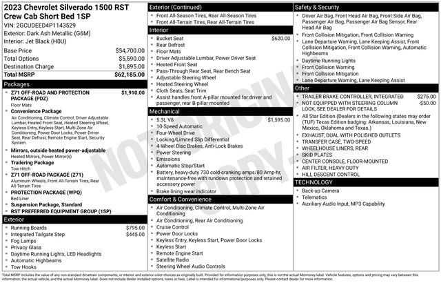 Used 2023 Chevrolet Silverado 1500 RST AWD/4WD image 11