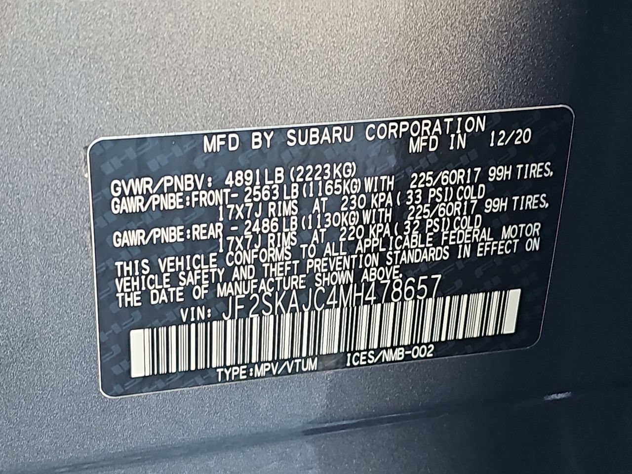 Certified 2021 Subaru Forester Premium AWD/4WD image 42