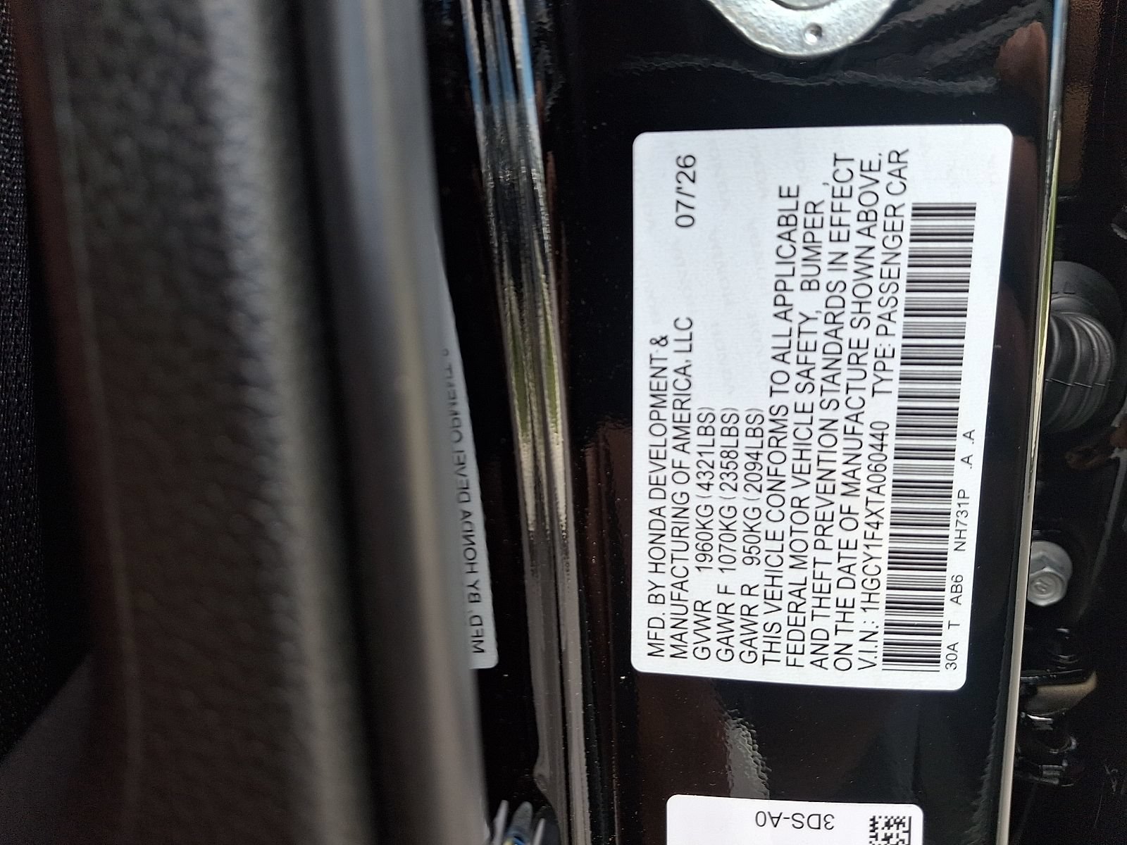 New 2026 Honda Accord SE image 10
