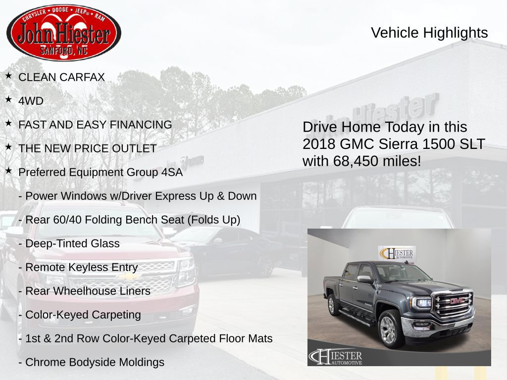 Used 2018 GMC Sierra 1500 SLT w/ SLT Premium Package AWD/4WD image 5