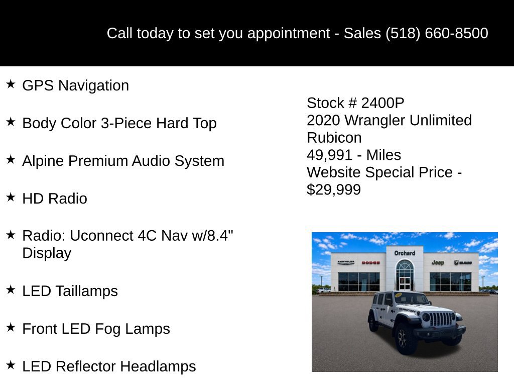 Used 2020 Jeep Wrangler Unlimited Rubicon AWD/4WD image 20