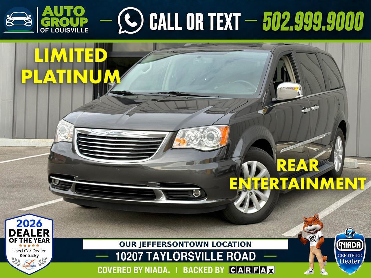 Used 2016 Chrysler Town & Country Limited Platinum w/ Trailer Tow Group
