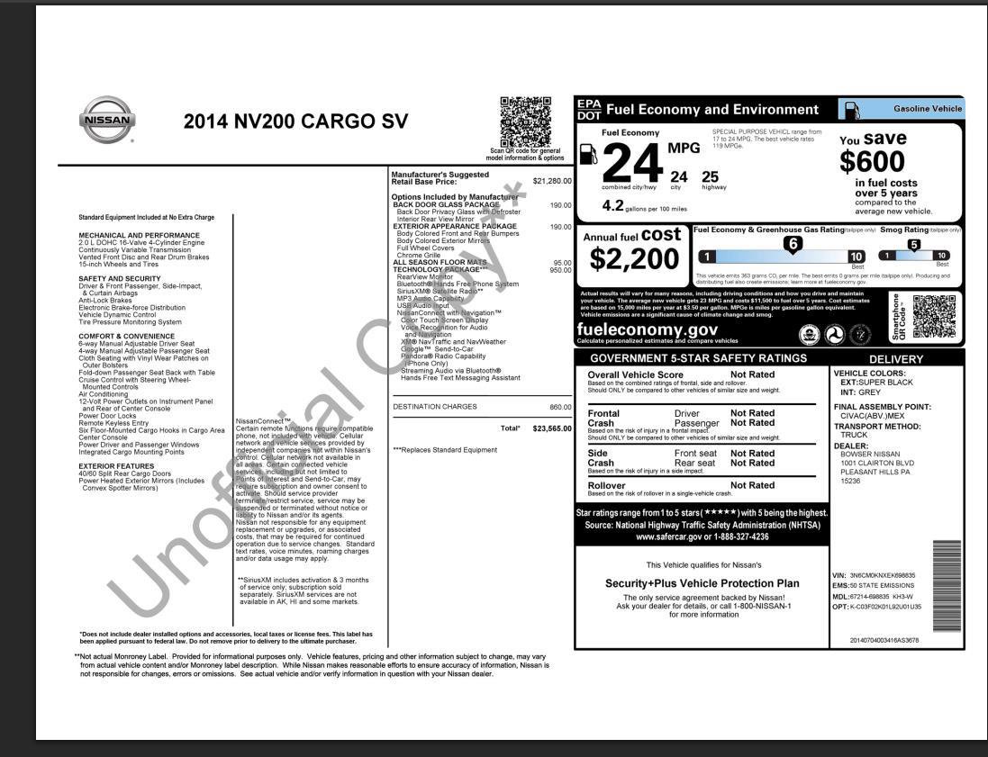 Used 2014 Nissan NV200 SV w/ Technology Package image 4