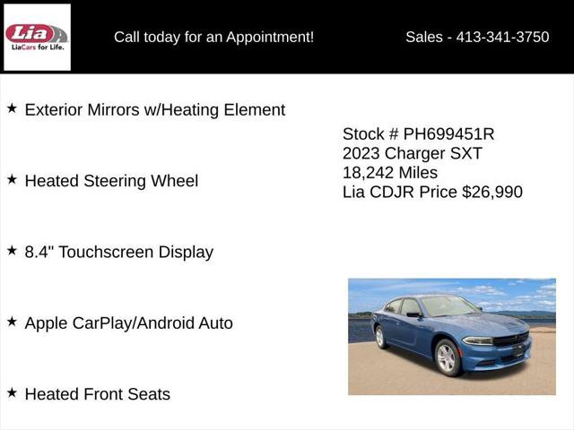 Certified 2023 Dodge Charger SXT w/ Cold Weather Package RWD image 11