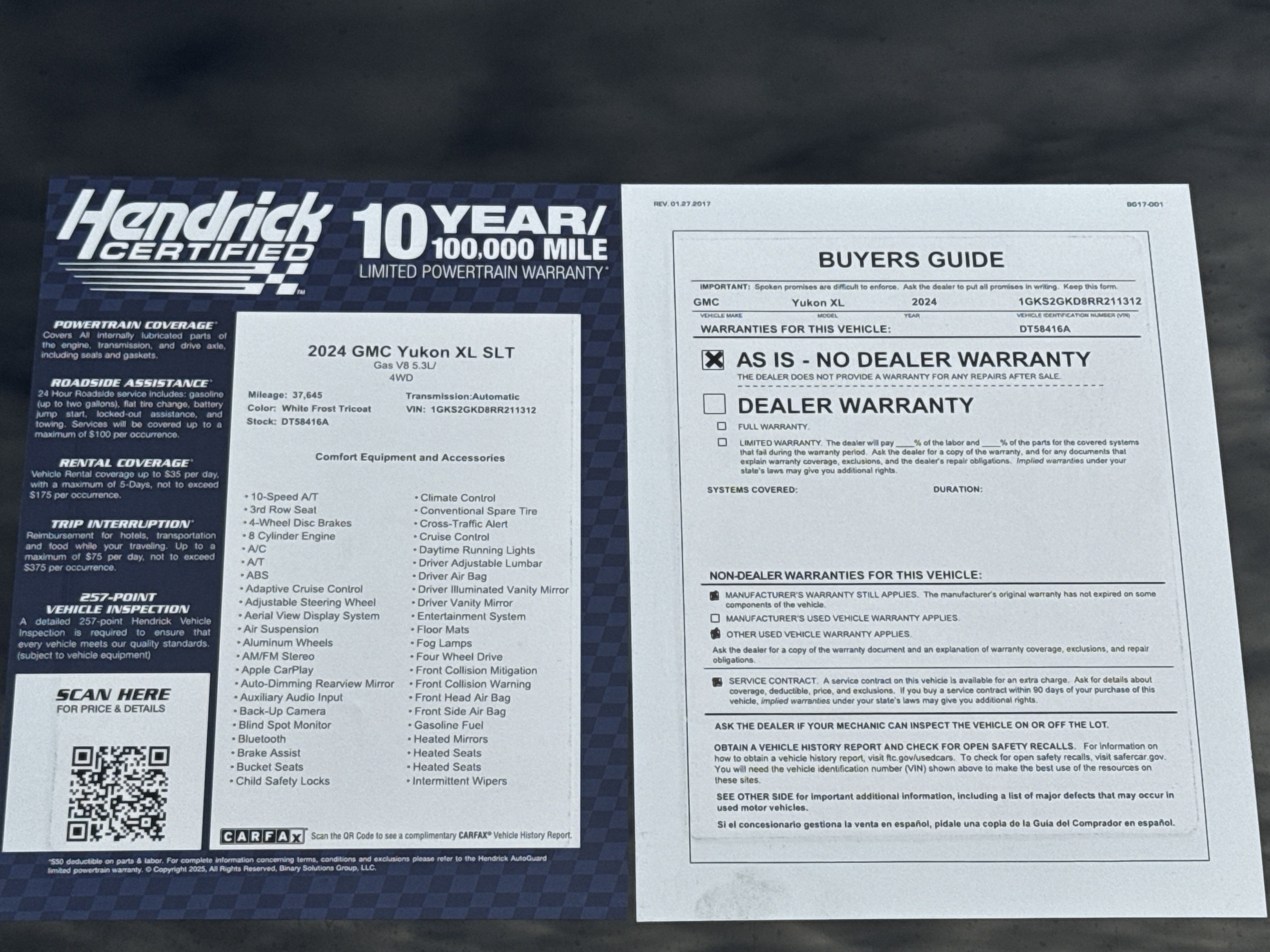 Used 2024 GMC Yukon XL SLT w/ SLT Luxury Package image 44