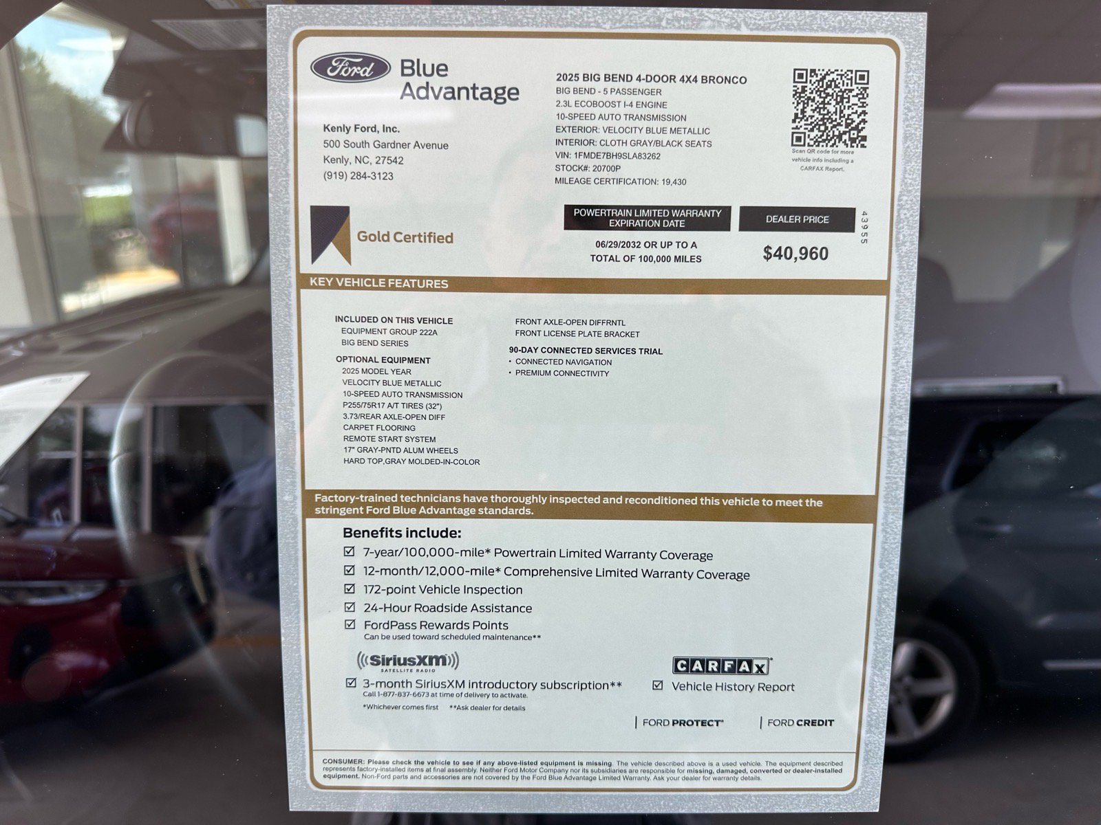 Certified 2025 Ford Bronco Big Bend AWD/4WD image 4