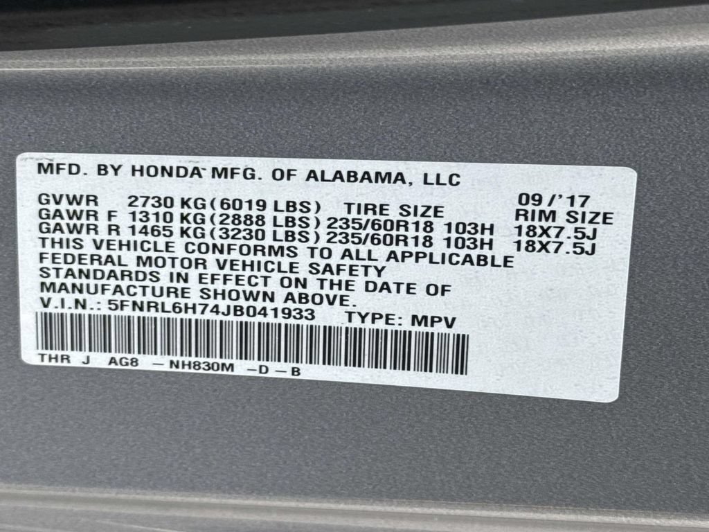 Used 2018 Honda Odyssey EX-L image 32