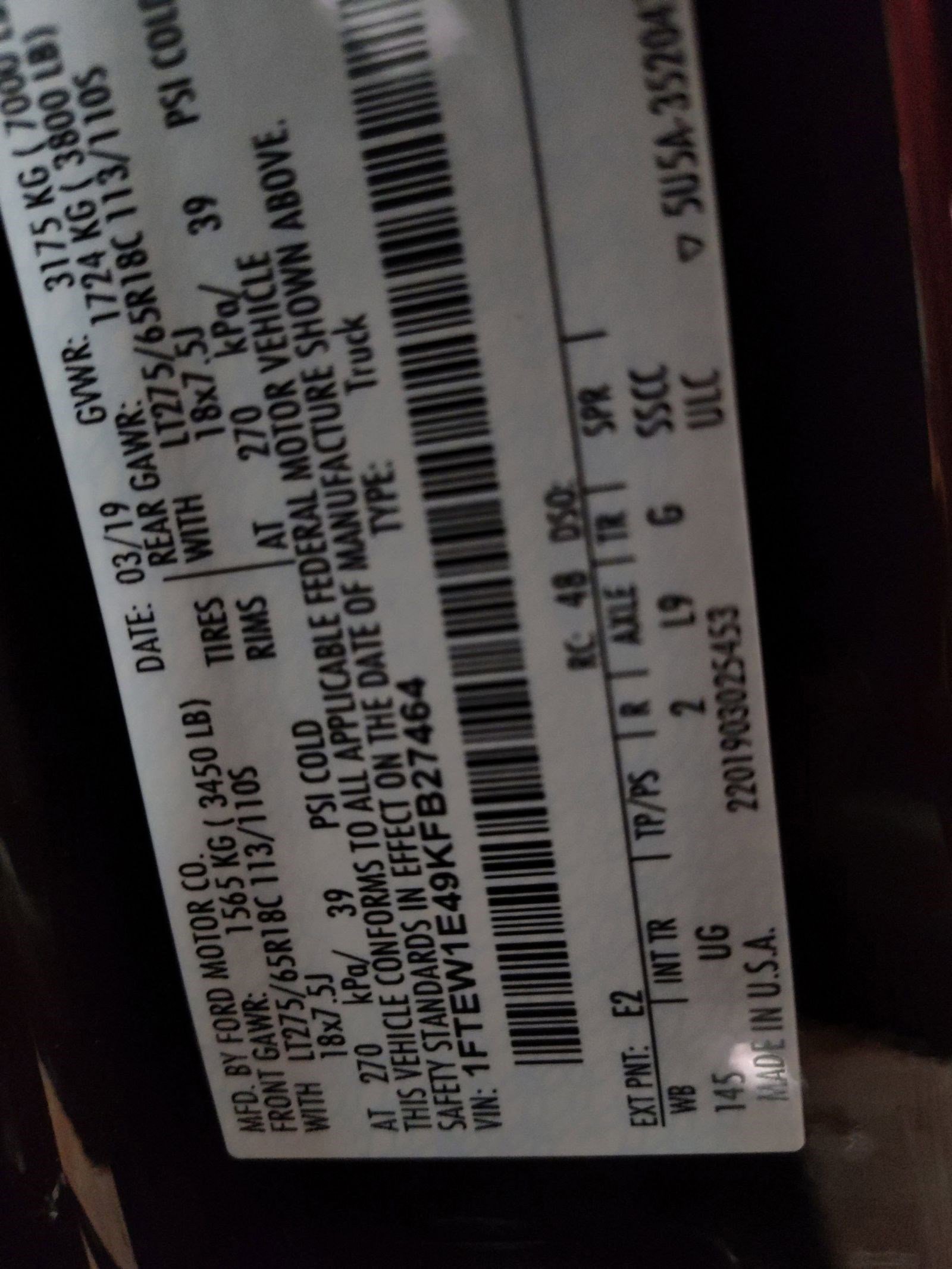 Used 2019 Ford F150 XLT w/ Equipment Group 302A Luxury image 16