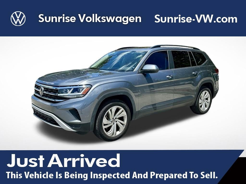 Used 2021 Volkswagen Atlas SE w/ Panoramic Sunroof Package FWD image 1
