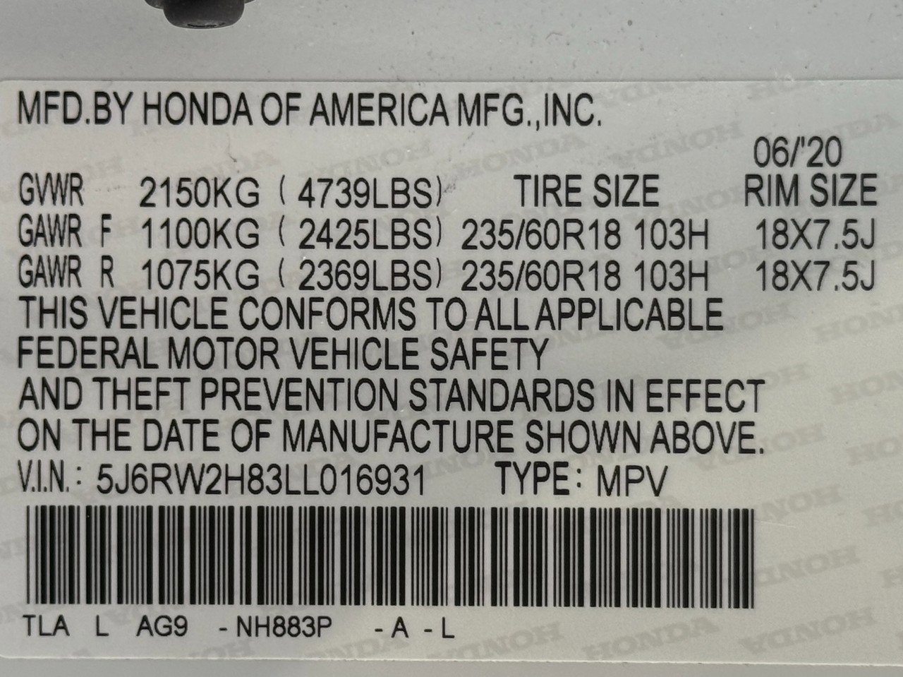 Used 2020 Honda CR-V EX-L image 44