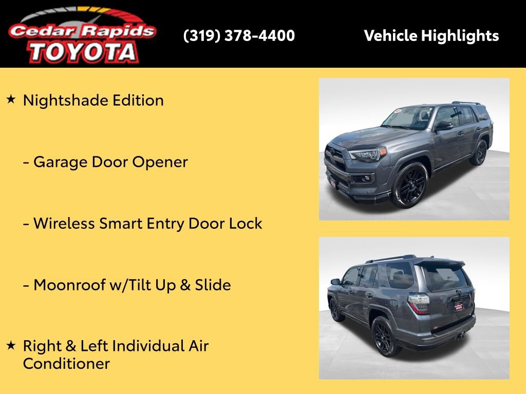 Certified 2021 Toyota 4Runner Nightshade AWD/4WD image 28
