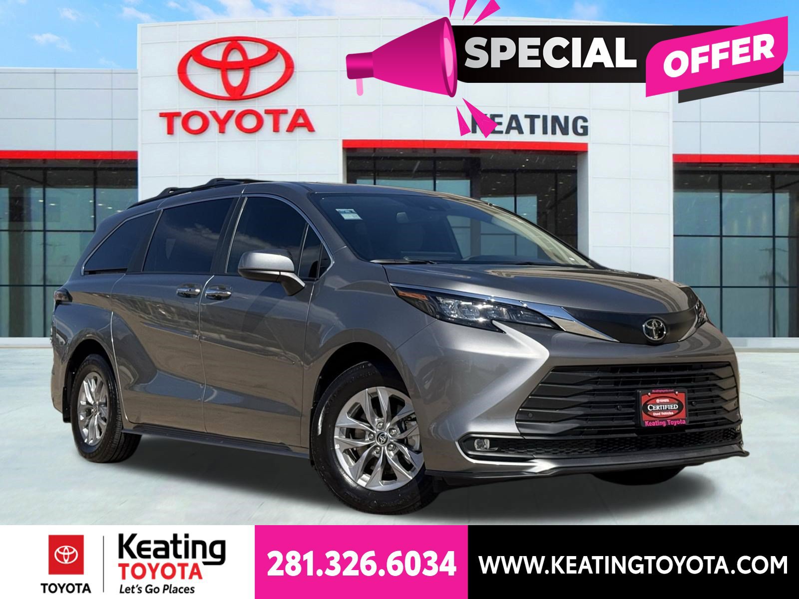 Certified 2026 Toyota Sienna XLE FWD 360° Tour