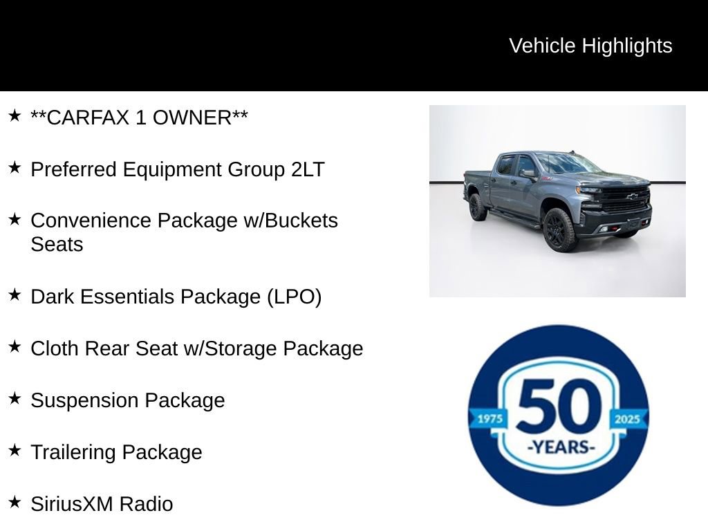 Used 2021 Chevrolet Silverado 1500 LT Trail Boss w/ LPO, Dark Essentials Package AWD/4WD image 7