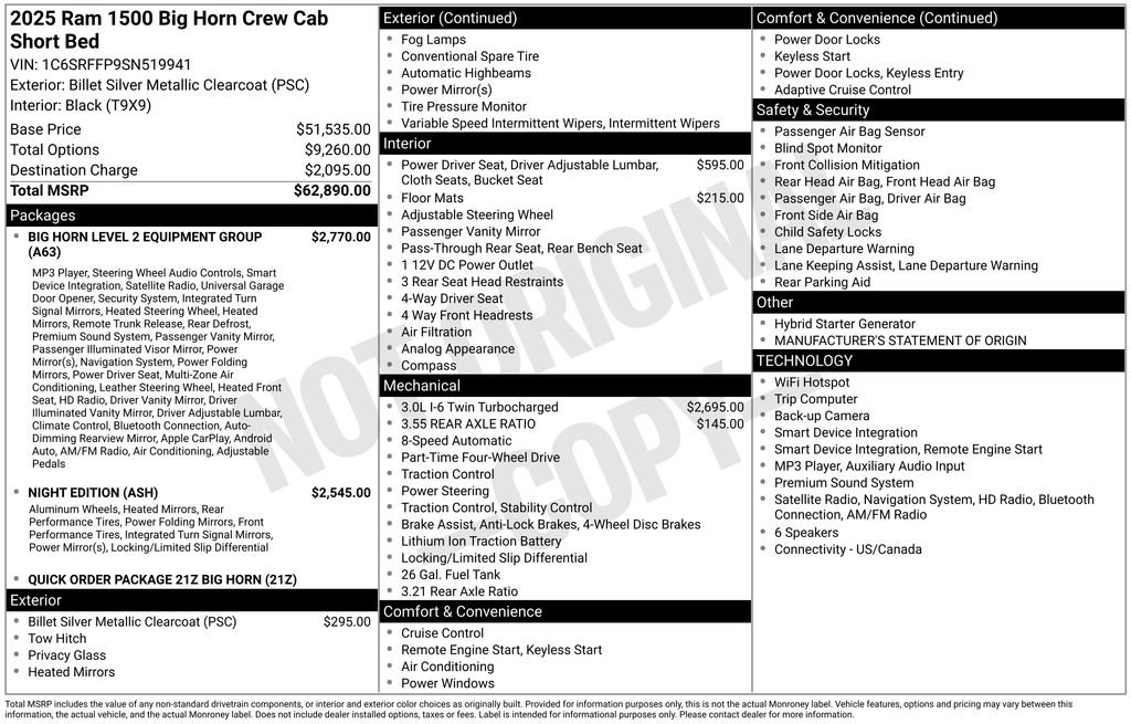 Used 2025 RAM 1500 Big Horn AWD/4WD image 7