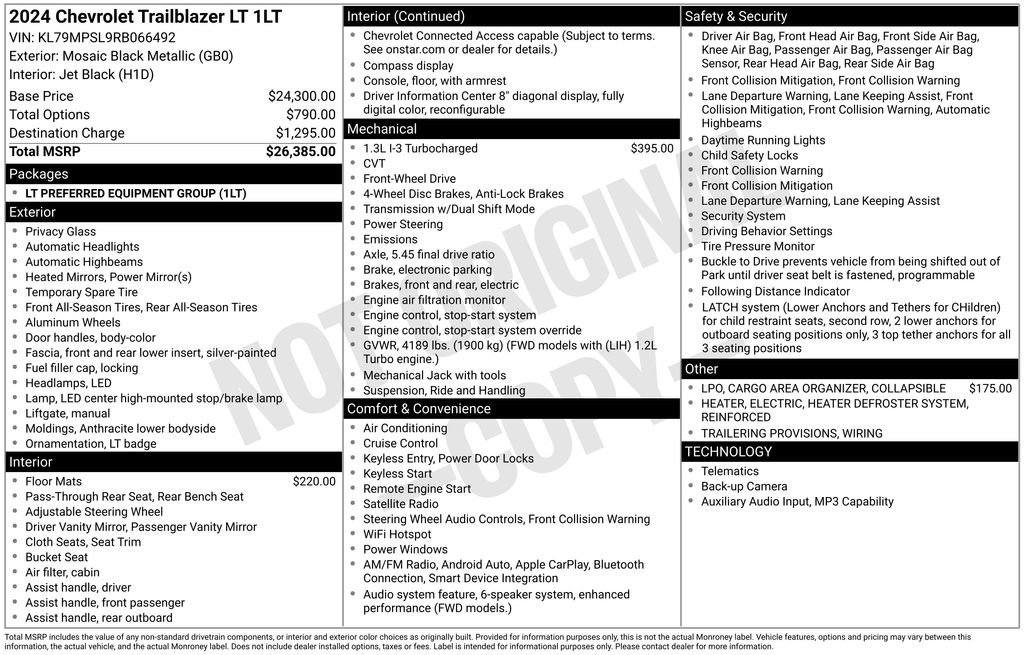 Certified 2024 Chevrolet TrailBlazer LT FWD image 7