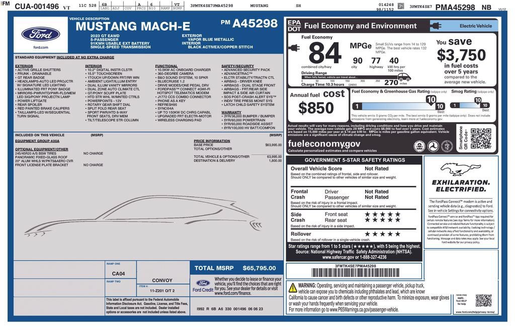 Used 2023 Ford Mustang Mach-E GT AWD/4WD image 29