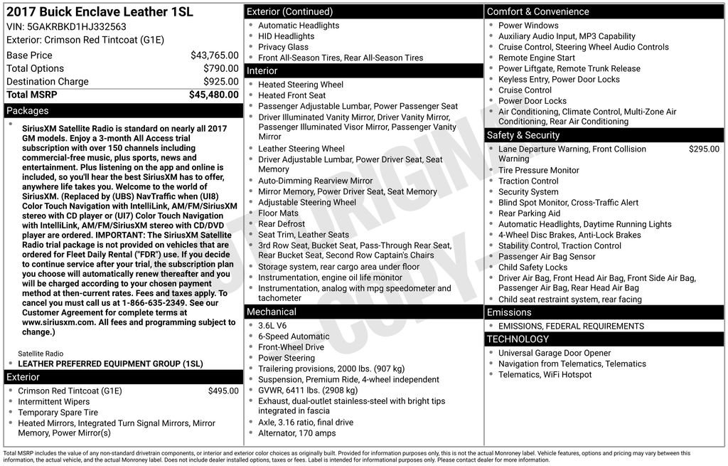 Used 2017 Buick Enclave Leather image 5