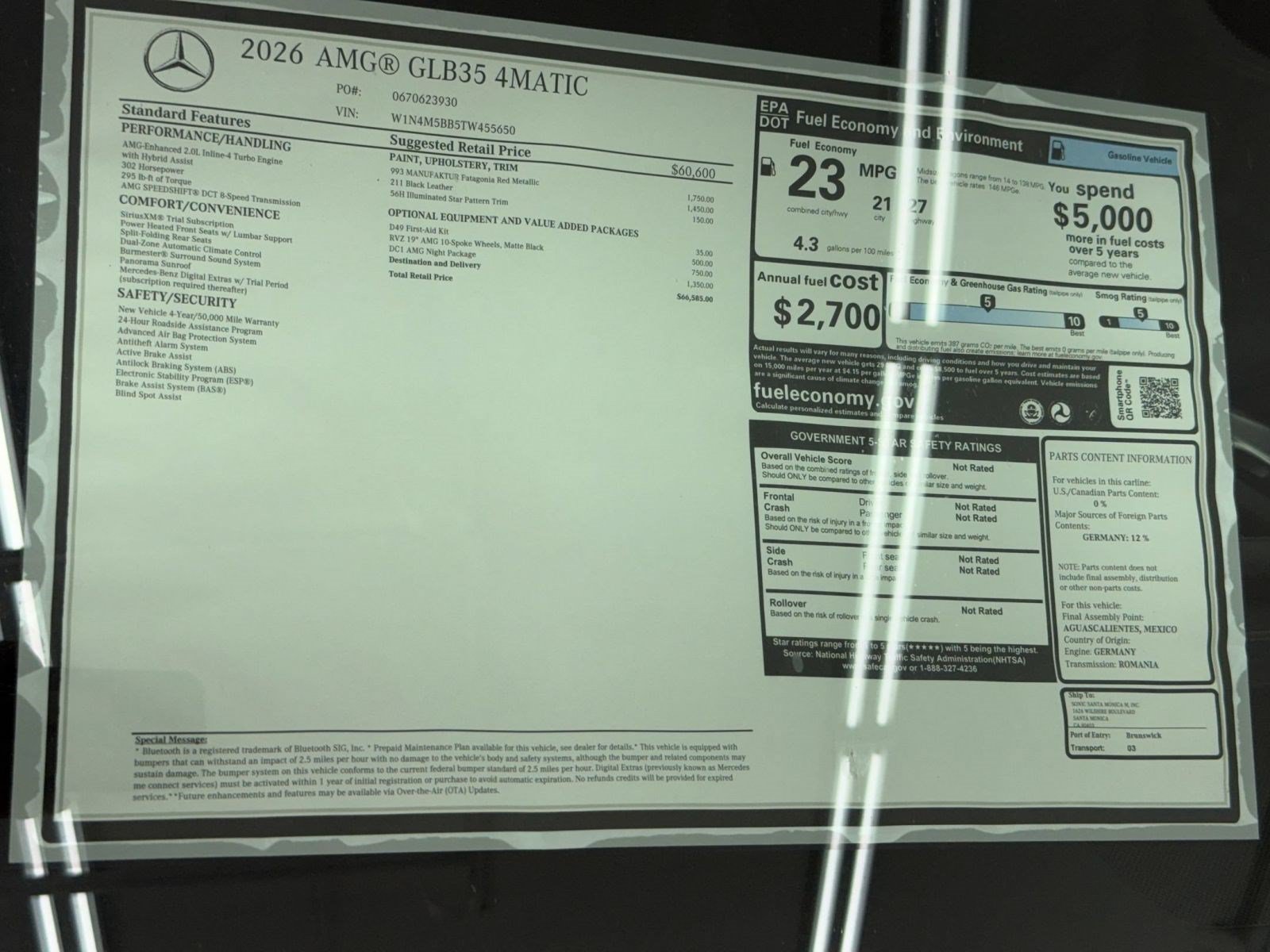 New 2026 Mercedes-Benz GLB 35 AMG 4MATIC image 33