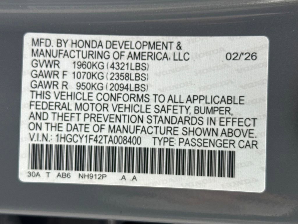 New 2026 Honda Accord SE image 26