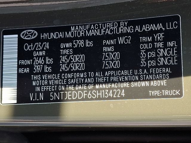 Used 2025 Hyundai Santa Cruz Limited AWD/4WD image 28