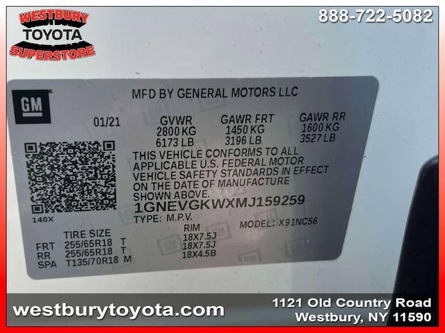 Used 2021 Chevrolet Traverse LT image 22