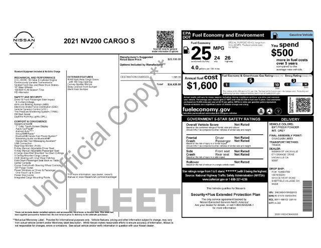 Used 2021 Nissan NV200 S FWD image 32
