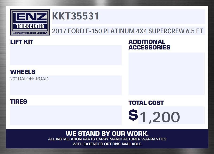 Used 2017 Ford F150 Platinum w/ Max Trailer Tow Package AWD/4WD image 2