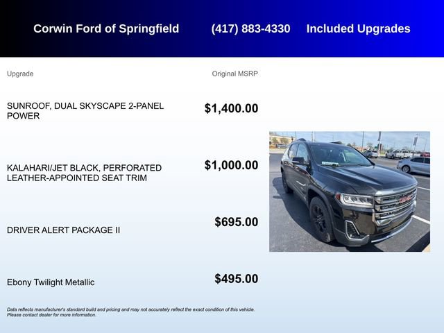 Used 2020 GMC Acadia AT4 w/ Driver Alert Package II image 5