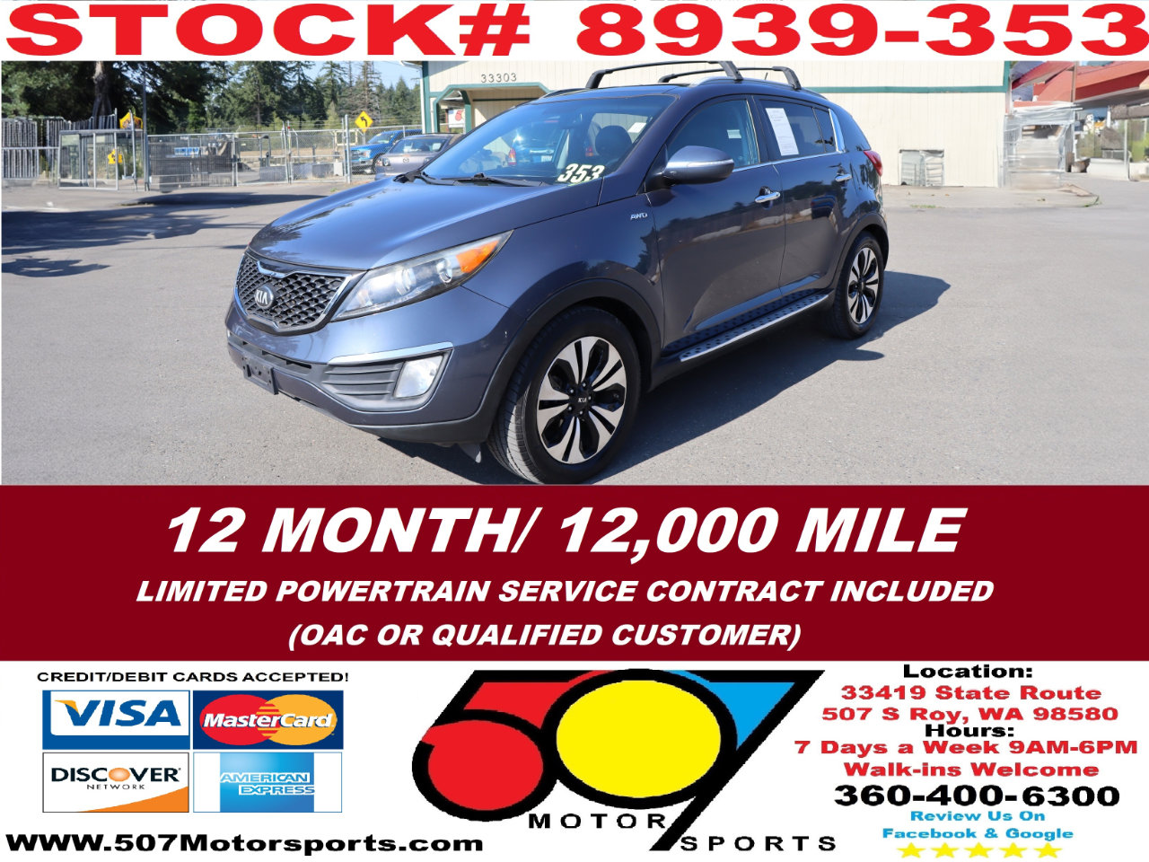 Used 2013 Kia Sportage SX w/ SX Premium Pkg
