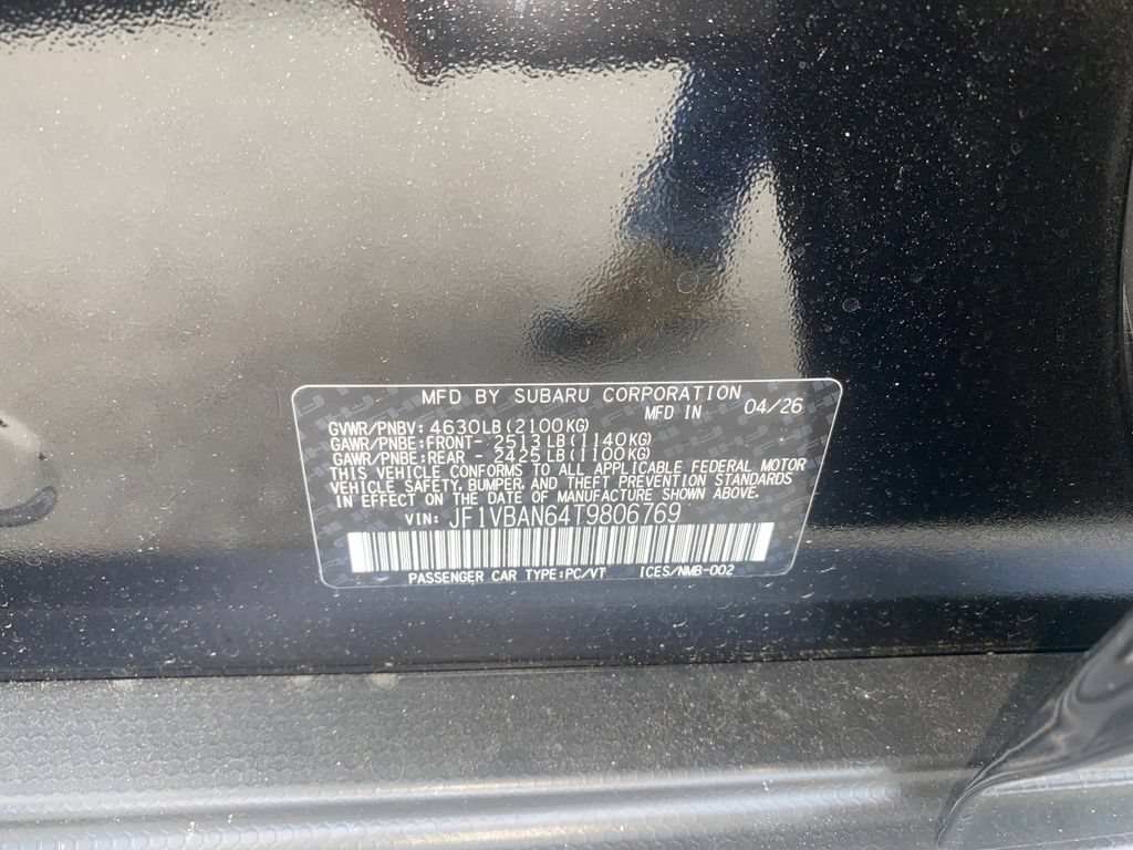 New 2026 Subaru WRX Limited AWD/4WD image 24