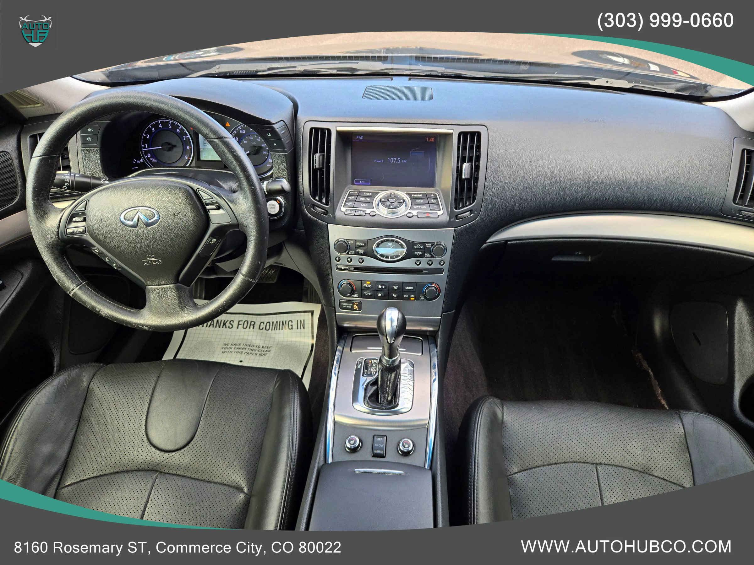 Used 2015 INFINITI Q40 AWD w/ Navigation Package image 11
