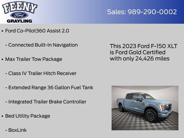 Used 2023 Ford F150 XLT w/ Equipment Group 302A High AWD/4WD image 24