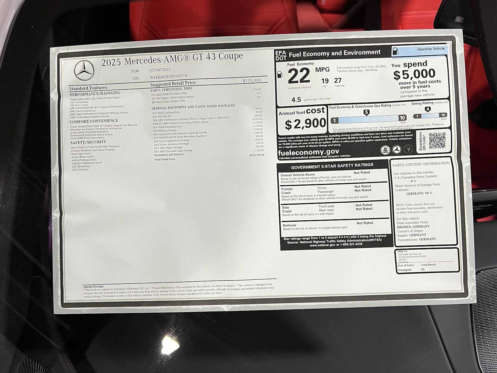 New 2025 Mercedes-Benz AMG GT 43 image 37