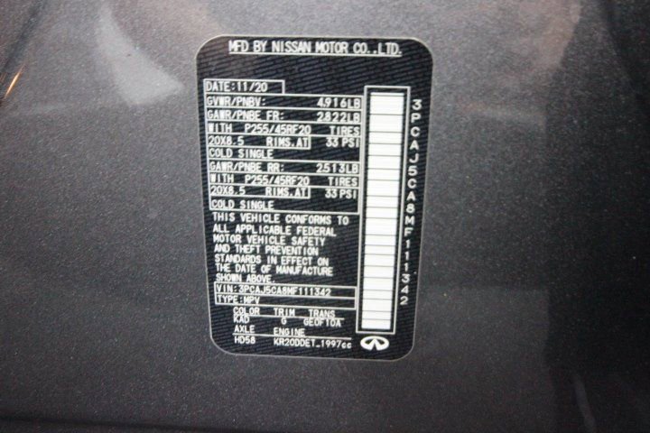 Used 2021 INFINITI QX50 Sensory image 37