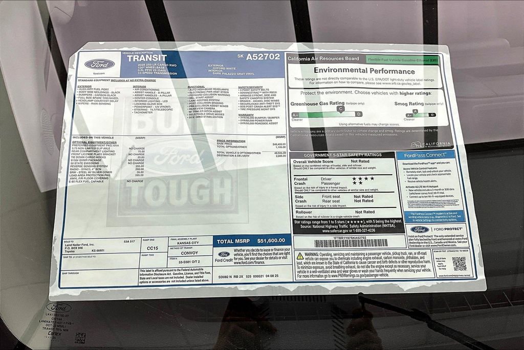 New 2025 Ford Transit 250 Low Roof w/ Load Area Protection Package image 14